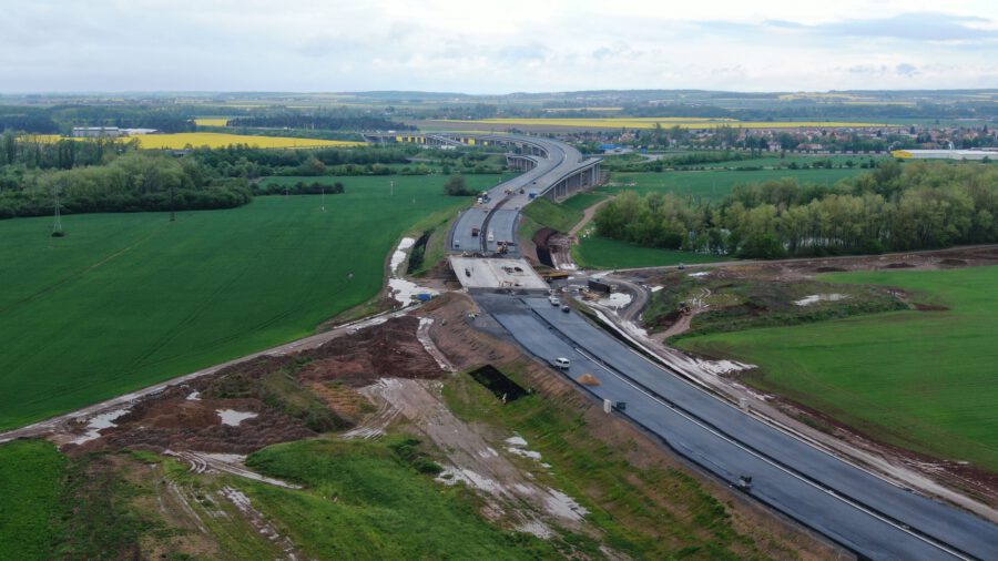 Pokračující D35 z Opatovic / Foto: ŘSD