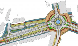 Dopravní situace v lokalitě Aupark a Koruna