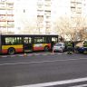 Kloubový autobus na lince 9 havaroval v Masarykově ulici / Foto: HZSČR