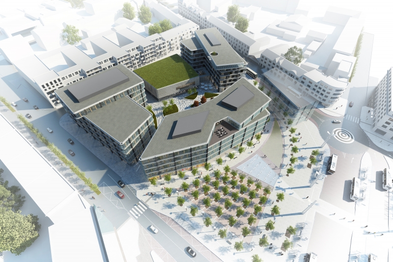Pohled na studii přestavby Černigova / Vizualizace: Jakub Cigler Architekti