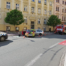 Auto rozvozu narazilo v zatáčce do jiného / Foto: PČR