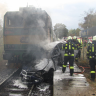 Srážka vlaku s osobním automobilem Kukleny / Foto: HZS Královéhradeckého kraje