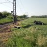 Nehoda u Březhradu na trati HK - PCE / Foto: HZSHK