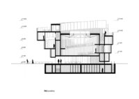Podélný řez pavilonu / Vizualizace: Apropos Architects