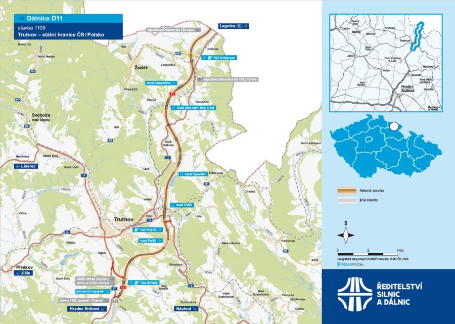 Infoleták ke trase TRUTNOV - POLSKO / Foto: ŘSD