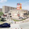 Vizualizace Burger Kingu v novém retail parku na Moravském Předměstí