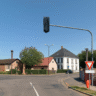 Takhle by mohla vypadat křižovatka ve Věkoších se semafory s pomocí AI / Foto: Google Maps