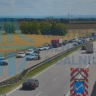 Záběry z kamery ŘSD na D11 v úseku Kukleny - Plotiště, provoz byl zastaven / Foto: kamera ŘSD