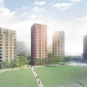 Studie možné podoby výstavby za budovou Harmonie I / Vizuzalizace: FAM Architekti