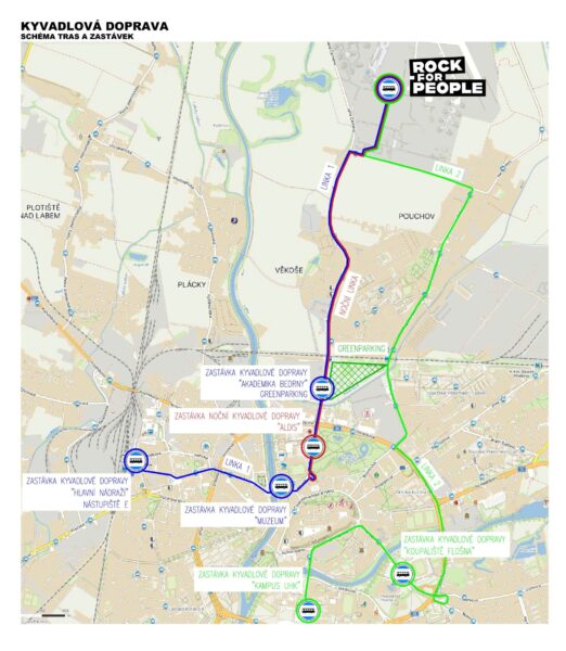 Mapa kyvadlové dopravy / Foto: RFP