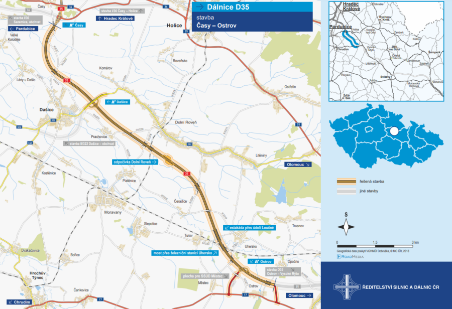 Infoleták ŘSD k realizaci D35 / Vizualizace: ŘSD