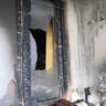 Ohořelý balkon v Baarově ulici / Foto: HZSHK