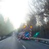 ohyblivé pracovní místo na silnici I/35 v lesním úseku mezi Hradcem Králové a Kolibou / Foto: ŘSDKHK